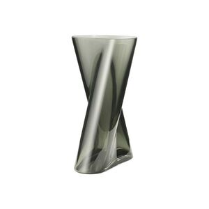 Skleněná váza Lituus kouřová, velká - Georg Jensen obraz