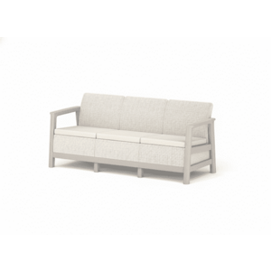 KETER Pohovka SCANDI LINDI 3 | Pebble Grey / Soft beige obraz