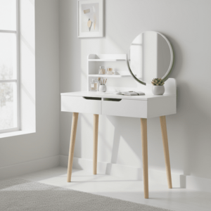 ArtJum Toaletní stolek SCANDI 2 bílá | CM-989252 obraz