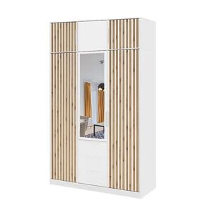 ArtStol Šatní skříň BALI LUX D3 s nástavcem | bílá obraz