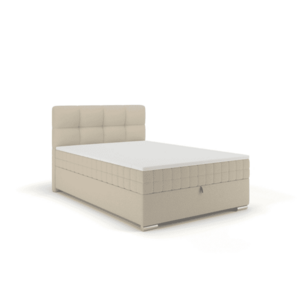 Elvisia Manželská postel ALPINA Boxspring | 120 x 200 cm Barva: Béžová / Vinci 23 obraz