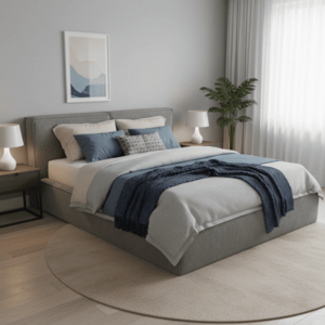 Elvisia Manželská postel MAXON s výklopným roštem | šedá 160 x 200 cm obraz