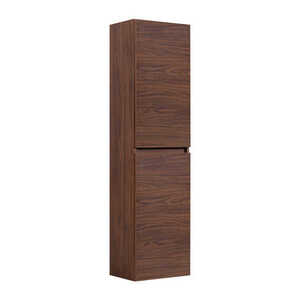 Elvisia Vysoká skříňka do koupelny SIMPLE Oak walnut obraz