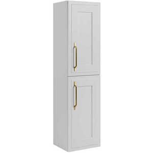 Elvisia Vysoká skříňka do koupelny CLASSIC 136 White obraz