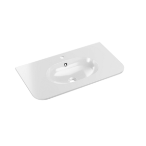 ArtCom Keramické umyvadlo PURE | bílý lesk 80 cm obraz