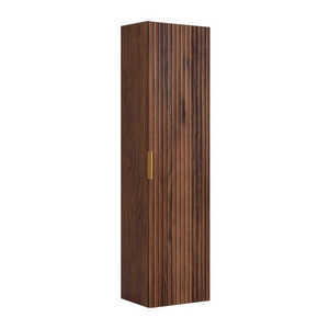 Elvisia Vysoká skříňka do koupelny FLOW Oak walnut obraz