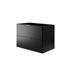 Elvisia Skříňka pod umyvadlo FLOW Black 80 2S | 80 cm obraz