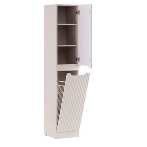 ArtCom Vysoká skříňka s košem do koupelny NOVA Cashmere 80-35-1D1DK obraz