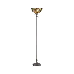 Elstead QZ-KAMI-UL - Stojací lampa Tiffany KAMI 1xE27/100W/230V QZ-KAMI-UL obraz