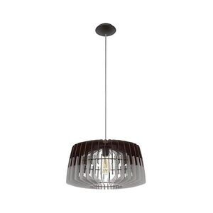 Eglo 96956 - Lustr na lanku ARTANA 1xE27/60W/230V šedá/černá 480mm 96956 obraz