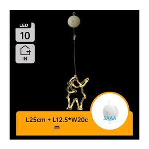 B.V. - LED Vánoční dekorace 10xLED/3xAAA Santa Claus 20 cm B10303K5P obraz