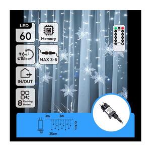 B.V. - LED Ven. ván. řetěz 120xLED/6W/230V/8 funkcí 3x0, 7m IP44 stud bílá+DO B10303S78 obraz