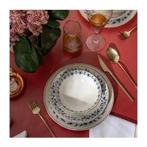 Jídelní sada 18 ks bílá/modrá/porcelán 719KTP9897 obraz