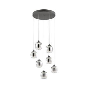 Redo 01-3489 - LED Stmívatelný lustr na lanku KHADI 7xLED/5W/230V černá/kouřová 01-3489 obraz