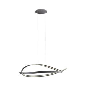 Redo 01-3617 - LED Stmívatelný lustr na lanku IMPULS LED/38W/230V černá 01-3617 obraz