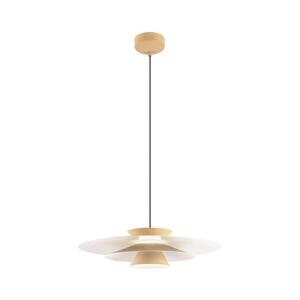 Redo 01-3003 - LED Lustr na lanku FARGO LED/16, 5W/230V pr. 50 cm béžová/bílá 01-3003 obraz