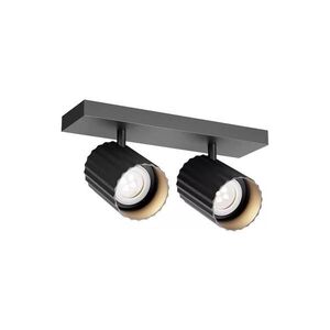 Redo 01-3403 - Bodové svítidlo DELPHI 2xGU10/7W/230V černá 01-3403 obraz