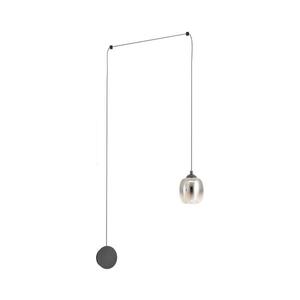Redo 01-3484 - LED Nástěnná lampa KHADI LED/6W/230V CRI90 pr.12 cm černá/kouřová 01-3484 obraz
