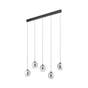 Redo 01-3490 -LED Stmívatelný lustr na lanku KHADI 5xLED/5, 2W/230V černá/kouřová 01-3490 obraz