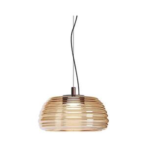 Redo 01-4540 - LED Stmívatelný lustr na lanku ONDULA LED/12W/230V béžová/kouřová 01-4540 obraz