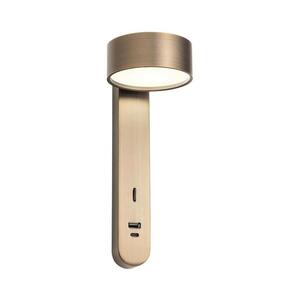 Redo 01-4642 - LED Nástěnné svítidlo SADES LED/6W/230V CRI 90 USB bronzová 01-4642 obraz