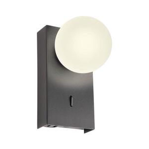 Redo 01-4659 - LED Nástěnné svítidlo NORMA LED/5W/230V CRI 90 USB černá 01-4659 obraz