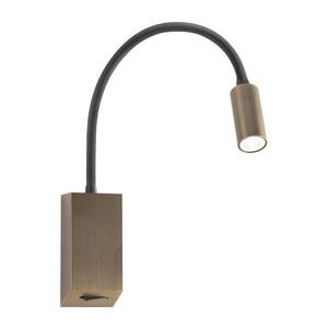 Redo 01-4802 - LED Flexibilní lampička HELLO LED/3W/230V bronzová 01-4802 obraz