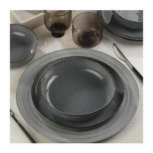Jídelní sada 12 ks šedá/porcelán 710KTP3405 obraz