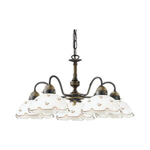 Kolarz 731.85.160 - Lustr na řetězu NONNA 5xE27/75W/230V květiny rose gold 731.85.160 obraz