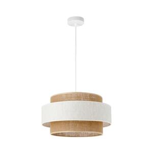 Lustr na lanku BOHO 1xE27/60W/230V pr. 40 cm krémová/juta H0162 obraz