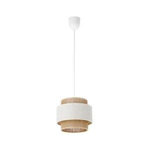 Lustr na lanku BOHO 1xE27/60W/230V pr. 20 cm krémová/juta H0164 obraz