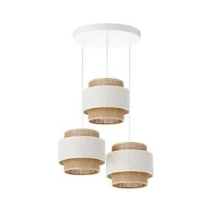 Lustr na lanku BOHO 3xE27/60W/230V krémová/juta H0166 obraz