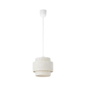 Lustr na lanku BOHO 1xE27/60W/230V pr. 20 cm bílá H0184 obraz