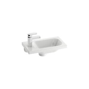 Ravak XJGL1100000 - Závěsné umyvadlo CHROME 40x22 cm litý mramor/bílá XJGL1100000 obraz