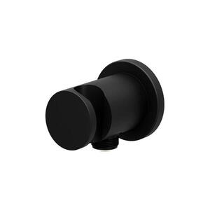 Ravak X07P572 - Držák sprchy s vývodem 7, 8x6 cm černá X07P572 obraz