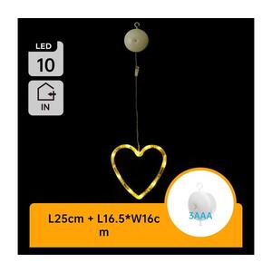 B.V. - LED Vánoční dekorace 10xLED/3xAAA srdce 16 cm B10303K5Y obraz