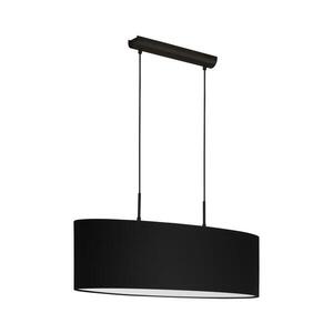 Eglo 33356 - Lustr na lanku AMANI 2xE27/60W/230V černá 33356 obraz