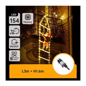 B.V. - LED Ven. vá. dekorace 154xLED/3, 6W/230V/8 funkcí 1, 6m IP44 teplá bílá B10303Y22 obraz