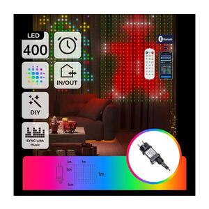 B.V. - LED RGBY Dekorační řetěz 400xLED/15W/230V 1x1m IP44 + DO S10302S6C obraz