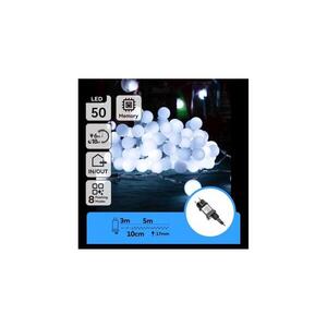 B.V. - LED Ven. dekorační řetěz 50xLED/3, 6W/230V/8 funkcí 5m IP44 stud bílá B103031RI obraz