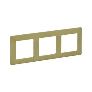 Legrand 754083 - Rámeček pro spínače VALENA LIFE 3P zelená 754083 obraz