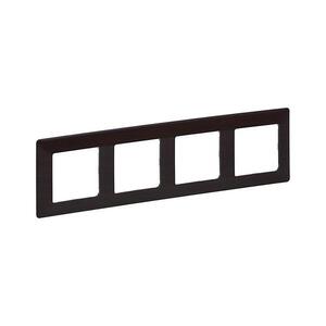 Legrand 754174 - Rámeček pro spínače VALENA LIFE 4P tmavé dřevo 754174 obraz