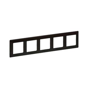 Legrand 754175 - Rámeček pro spínače VALENA LIFE 5P tmavé dřevo 754175 obraz