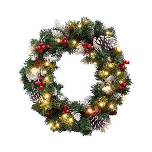 LED Vánoční věnec 35xLED/3xAA 8 funkcí pr. 45 cm IP44 teplá bílá 5005610 obraz