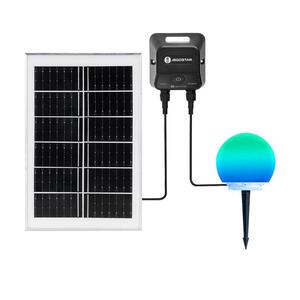 B.V. -LED RGB Stm. ven. lampa MESH 20W/3, 7V 4000mAh 2700-6500K IP65 pr. 20 cm S1030233V obraz