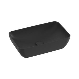 Ravak XJX0D150000 - Umyvadlo na desku CERAMIC SLIM 50x31 cm keramika/černá XJX0D150000 obraz