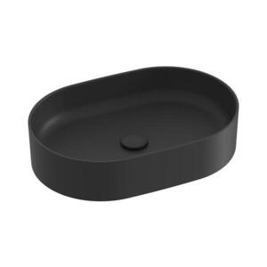 Ravak XJX0D155000 - Umyvadlo na desku CERAMIC SLIM 55x37 cm keramika/černá XJX0D155000 obraz
