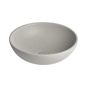 Sapho - Umyvadlo na desku TURF pr. 44 cm beton/bílý pískovec AR437 obraz