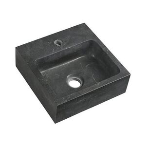 Sapho - Závěsné umyvadlo BLOK 30x30 cm antracit 2401-29 obraz