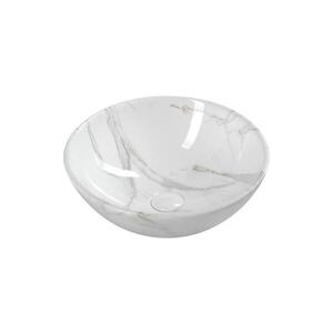 Sapho - Umyvadlo na desku DALMA pr. 42 cm keramika/carrara/bílá MM117 obraz